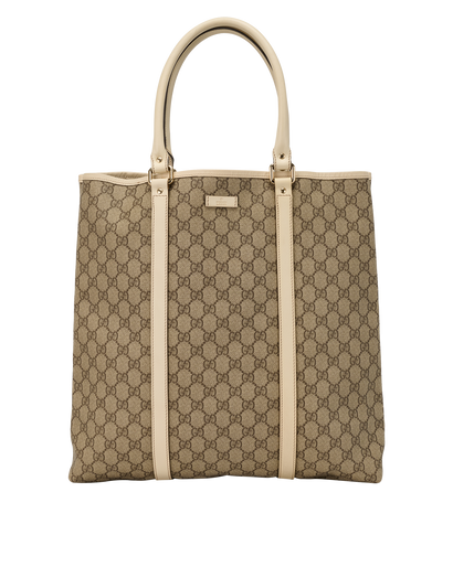 Joy Vertical Tote, &pound;390, Handbags, Beige/Cream, Canvas, Front view